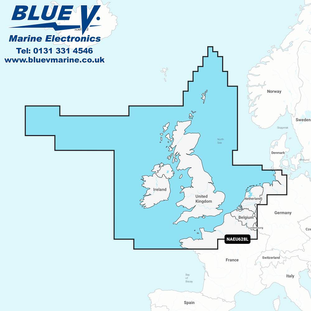 Garmin Navionics+ Large UK, Ireland & Holland Chart NSEU628L