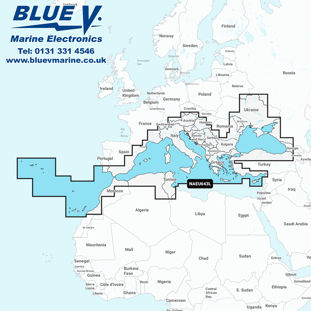 Navionics Platinum+ Large Mediterranean & Black Sea Chart NPEU643L