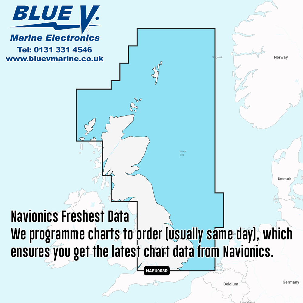 Navionics+ Regular Great Britain, Northeast Coast Chart NAEU003R