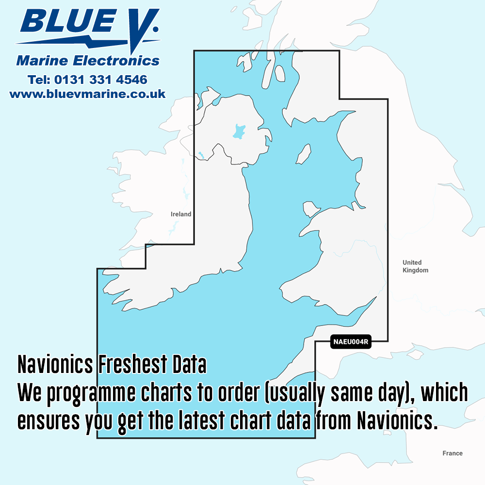 Navionics+ Regular Irish Sea Chart NAEU004R