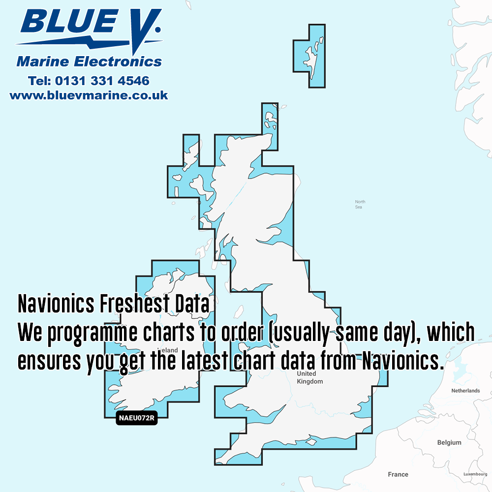 Navionics+ Regular UK & Ireland Lakes & Rivers, Inland Chart NAEU072R