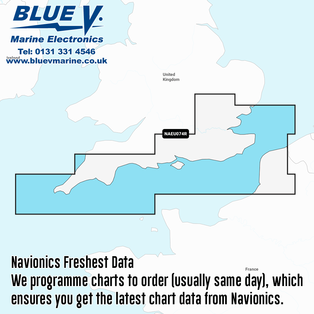 Navionics+ Regular England, South Coast Chart NAEU074R
