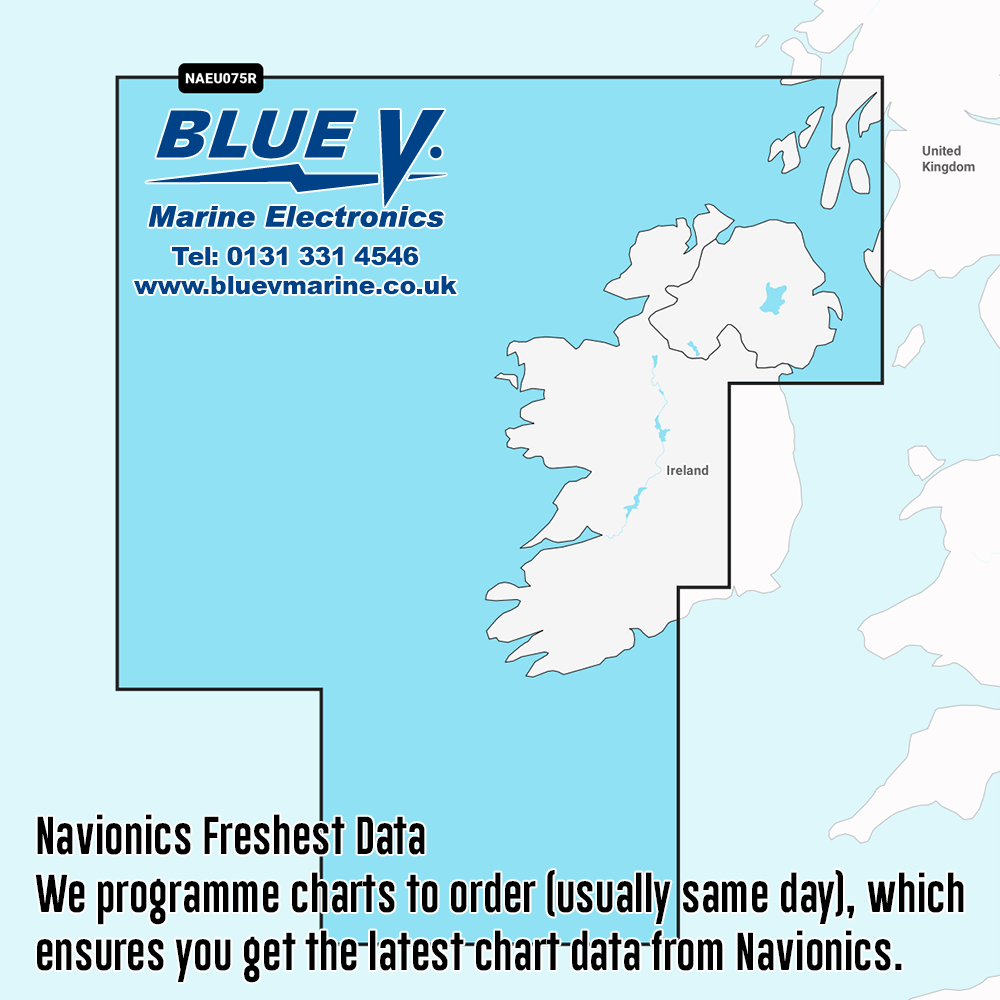 Navionics+ Regular Ireland, West Coast Chart NAEU075R