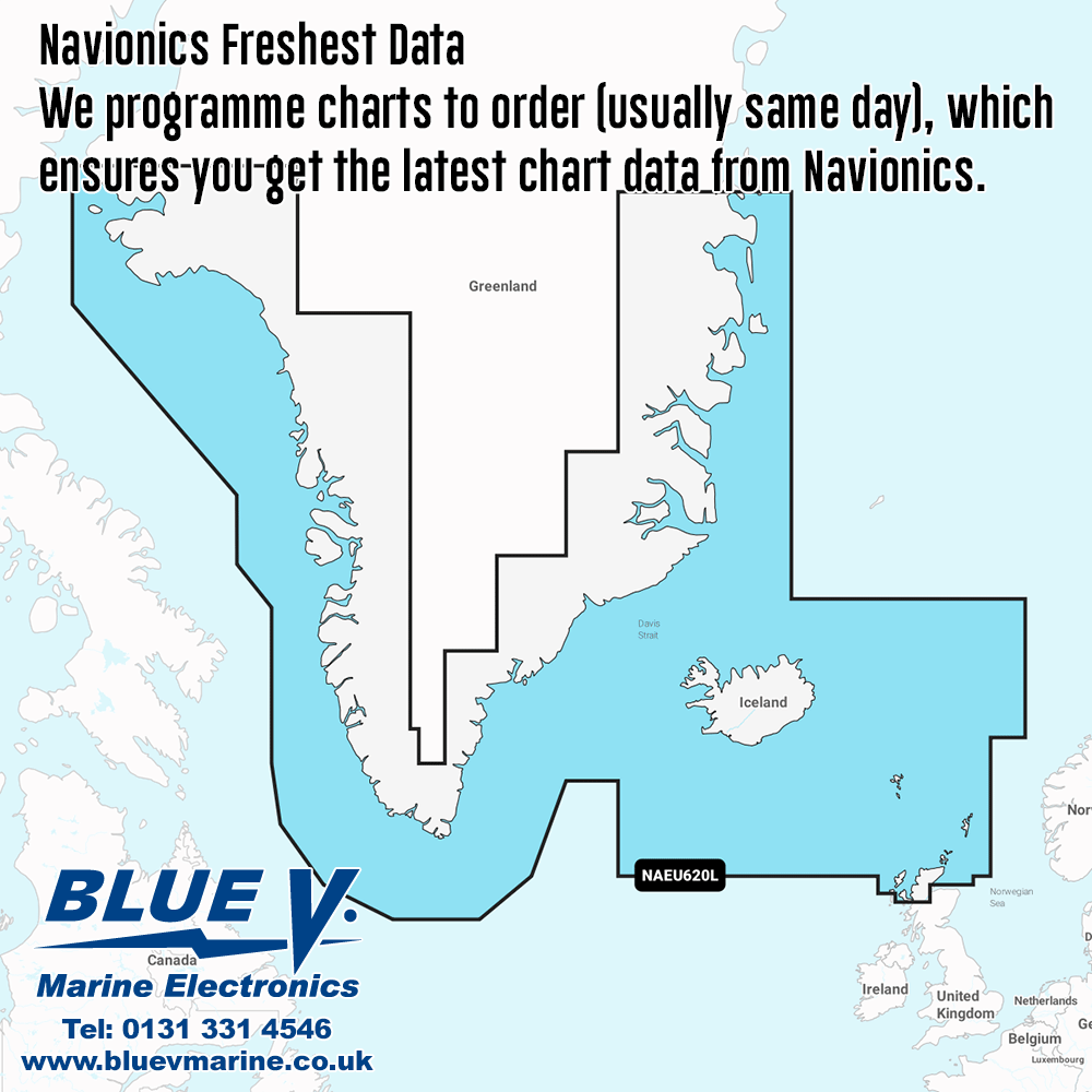 Navionics+ Large Greenland & Iceland Chart NAEU620L