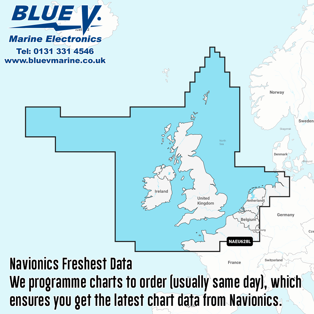 Navionics+ Large UK & Ireland Chart NAEU628L