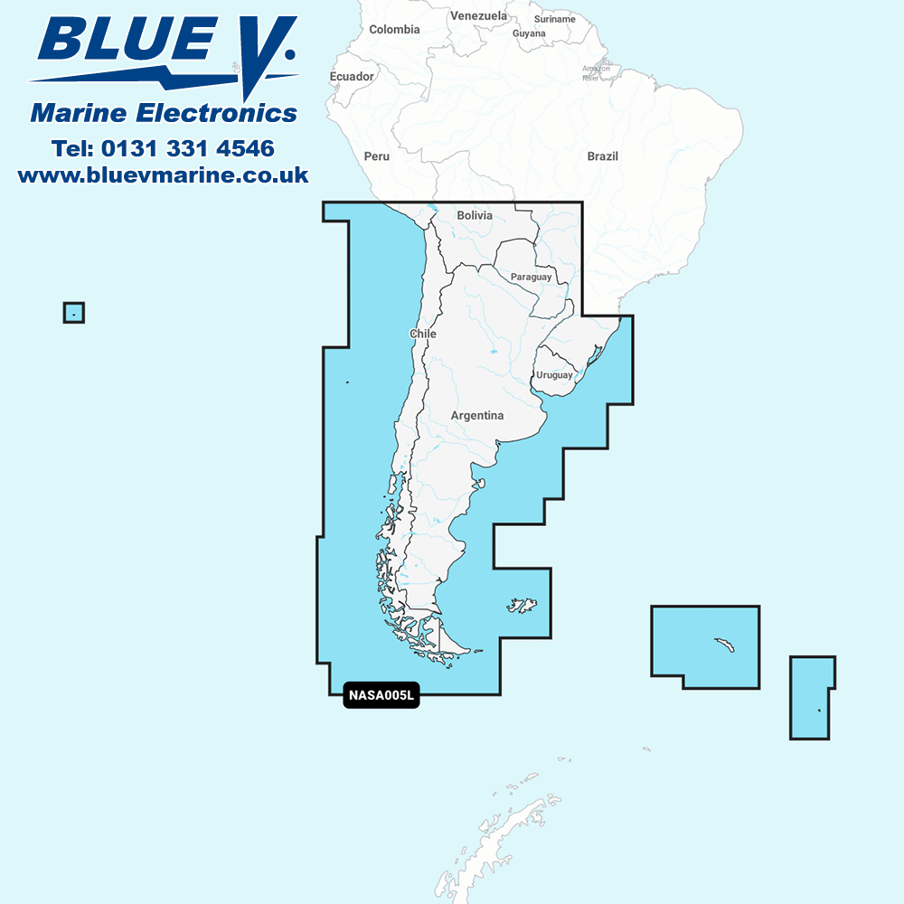 Navionics Platinum+ Large Chile, Argentina & Easter Island Chart NPSA005L