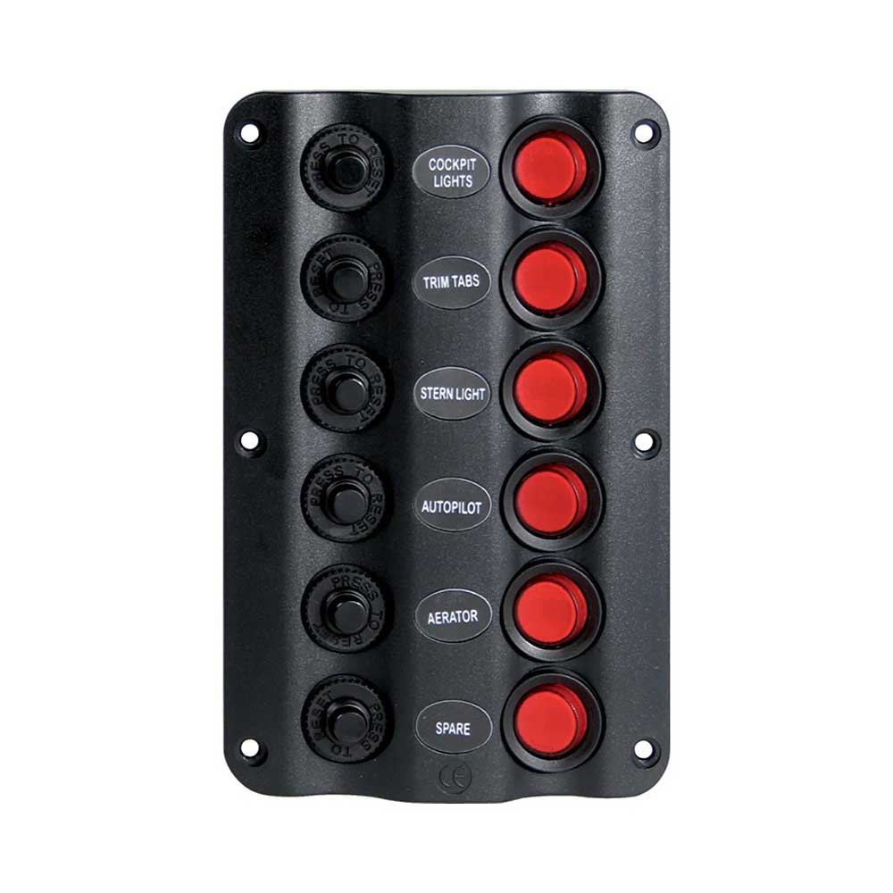 6 Switch Circuit Breaker Panel